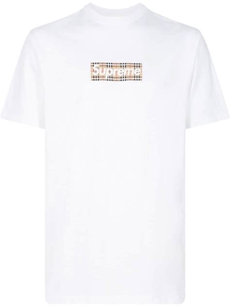 burberry x supreme t shirt|supreme x burberry shorts.